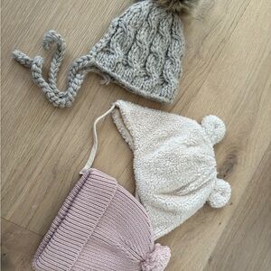 Knitted and Fleece Baby Hats